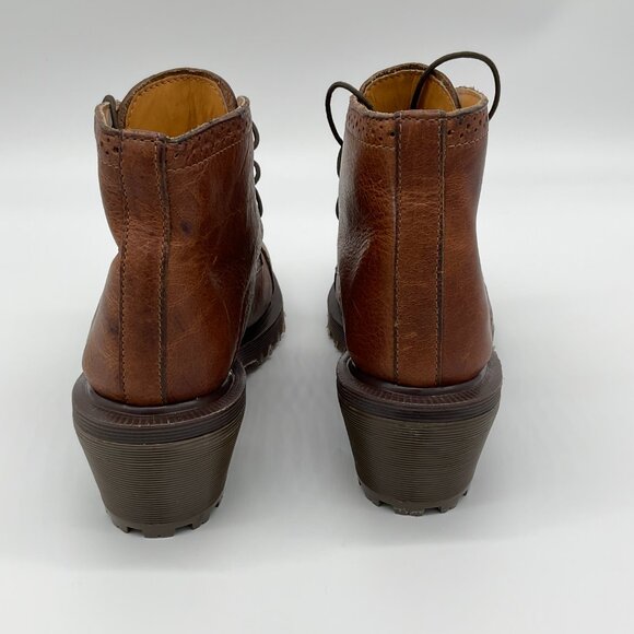 Dr. Martens MIE Granny Brogue Y2K Block Heel Ankle Boots Size UK 3 - Picture 8 of 11